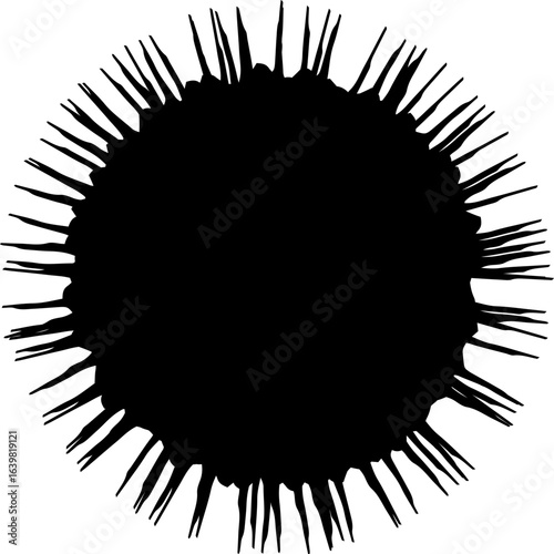 Hand drawn doodle abstract elements,  illustration. figuras ilustradas a mano color negro.