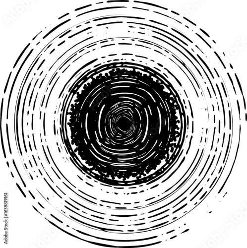 Hand drawn doodle abstract elements,  illustration. figuras ilustradas a mano color negro.