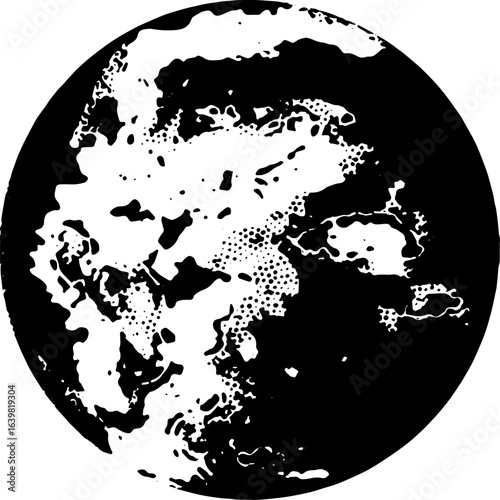 Hand drawn doodle abstract elements,  illustration. figuras ilustradas a mano color negro.