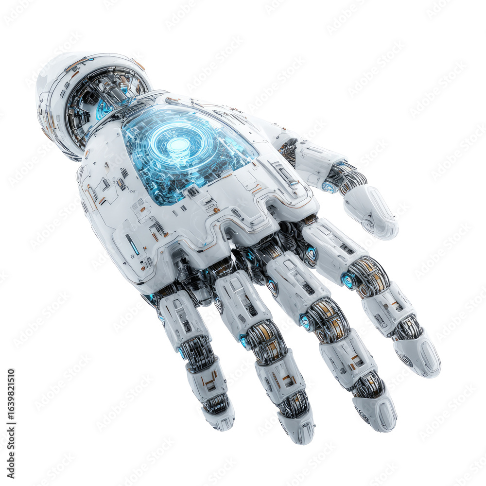 Naklejka premium Futuristic robotic hand (1)