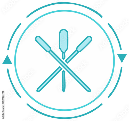Medical Lab Equipment Illustration for Healthcare and Scientific Concepts