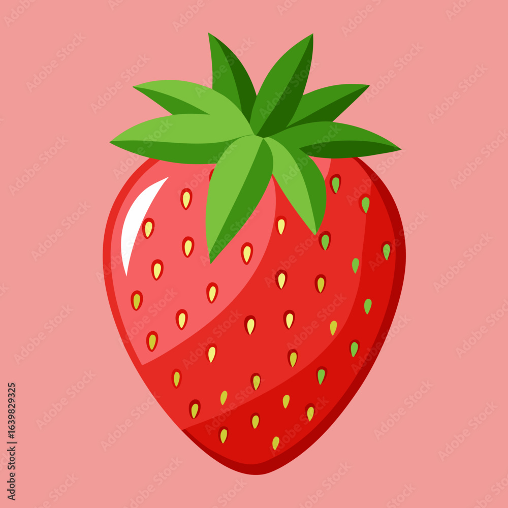 Obraz premium strawberry vector illustration