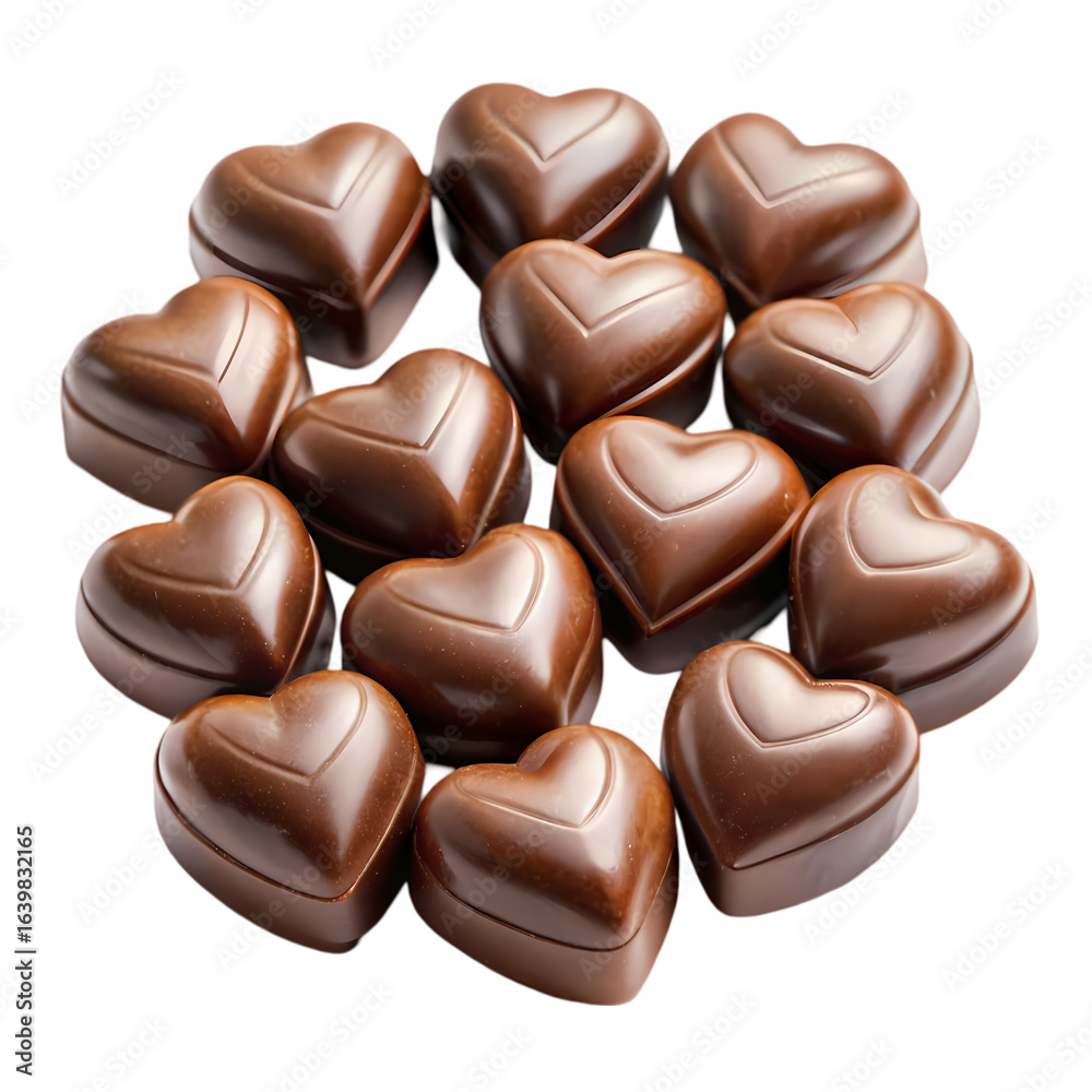 Obraz premium HeartShaped Chocolate Candies