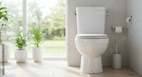 modern bathroom with toilet