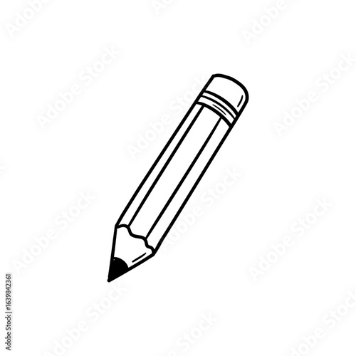 Pencil with Sharp Point Ready for Precise Writing and Detailed Drawing