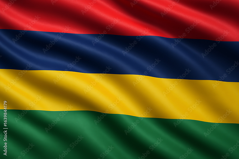 Fototapeta premium flag of Mauritius