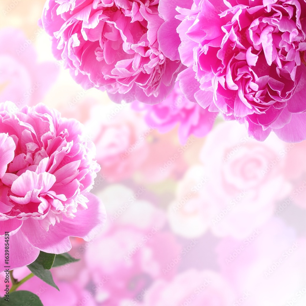 Fototapeta premium A vibrant collection of pink flower wallpapers featuring various shades of blossoms, perfect for brightening up any digital device or screen.