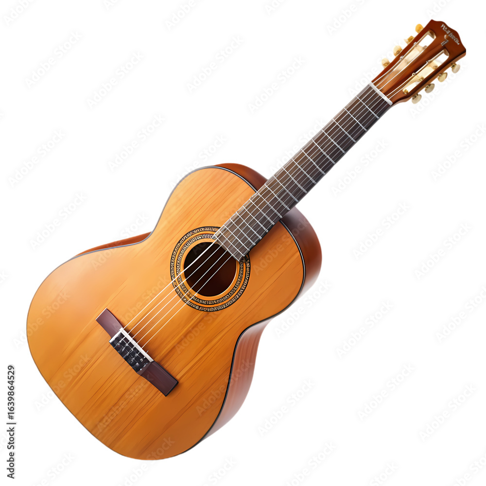 Obraz premium Classical Guitar A Detailed View