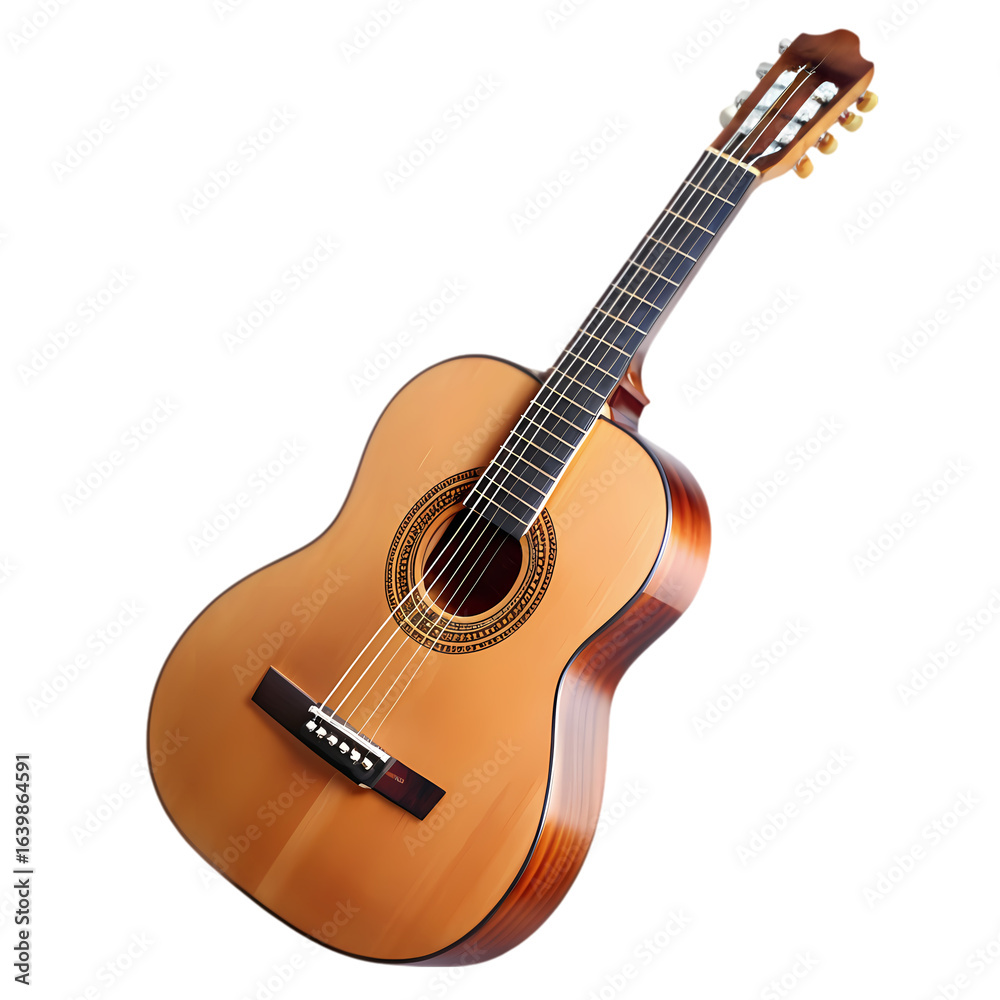 Obraz premium Classical Guitar A Detailed View