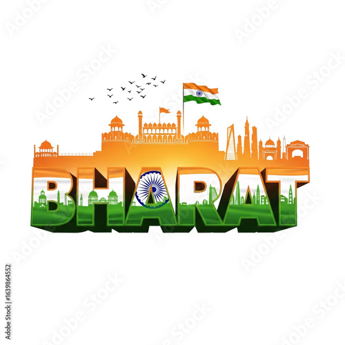 Wallpaper Mural Bharat independence day graphic isolated on transparent background Torontodigital.ca