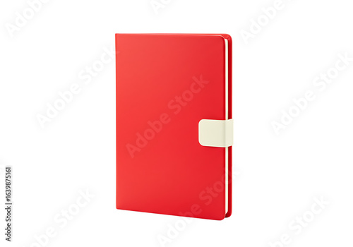 Free Download Red closed notebook or diary with a light colored clasp isolated on transparent background - GFXLoad