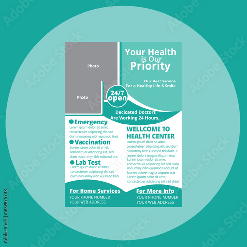 Health care flyer design
