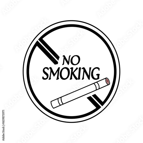 no smoking icon vector 