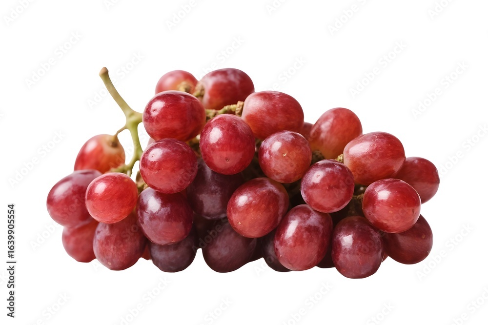 Fototapeta premium red grapes isolated on white background