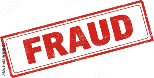 Red grunge stamp with the word fraud isolated on white background vector illustration 