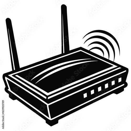 wi fi router vector illustrator