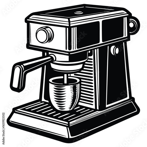 coffee machinevector illustrator