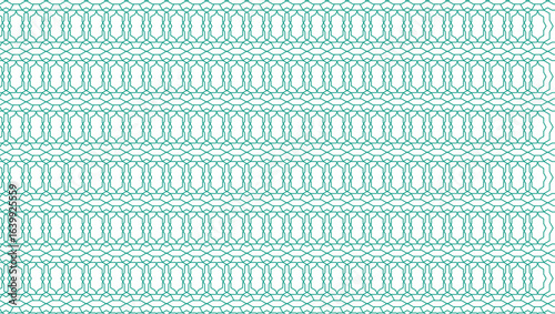 Seamless festive pattern featuring gold abstract stars, geometric ripple waves, and thin interlaced grid for high-end seasonal visual content