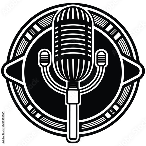 lavalier mic vector icon