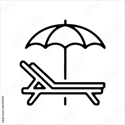 beach umbrella icon