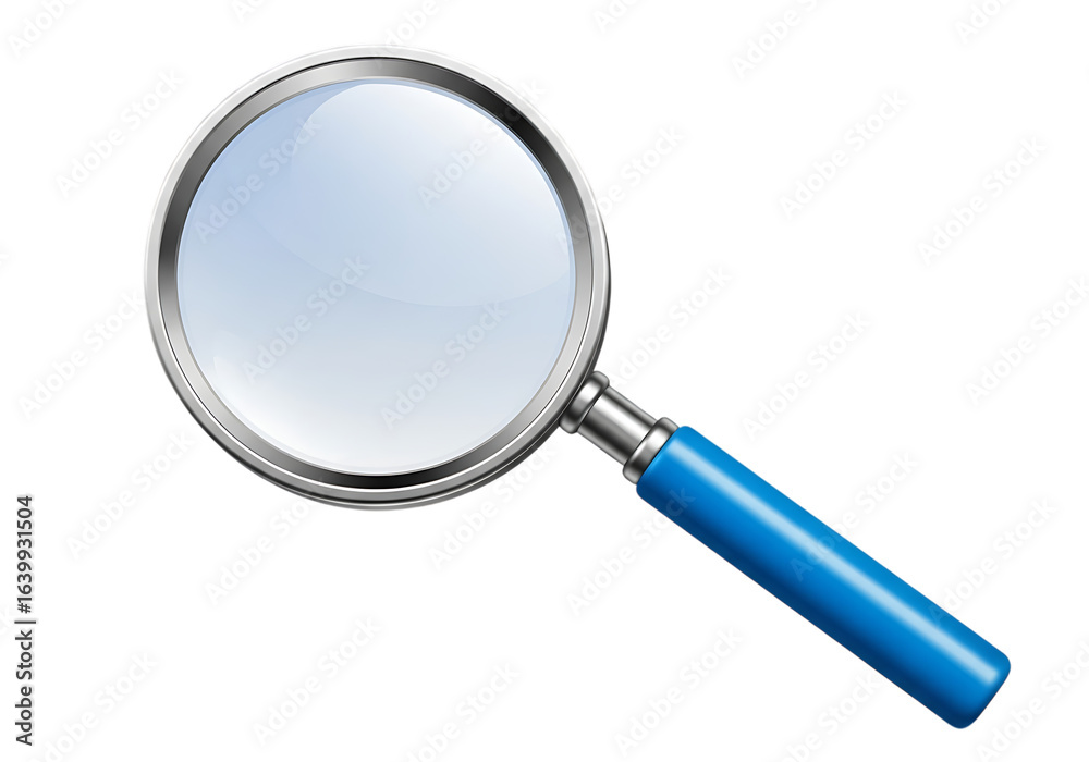Magnifying glass isolated on transparent background Magnifying glass isolated on transparent background