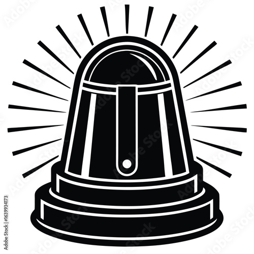sos distress signal light vector icon1