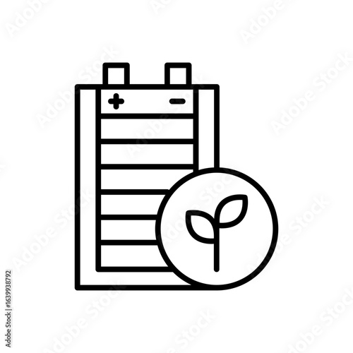 Rechargeable battery icon
