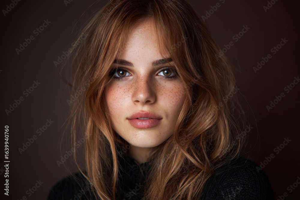 Naklejka premium Portrait of a beautiful young woman