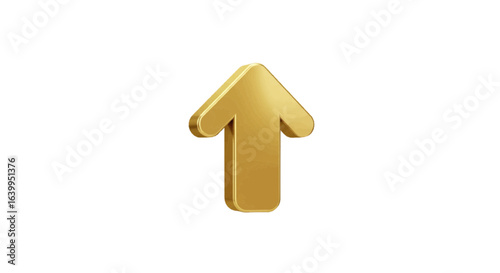 3d golden arrow