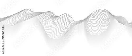 Abstract wave element for design digital frequency track equalizer, Abstract vector background with gray wavy lines.