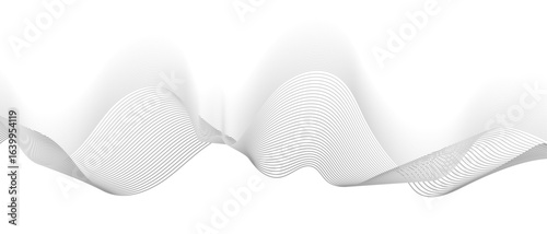 Abstract wave element for design digital frequency track equalizer, Abstract vector background with gray wavy lines.