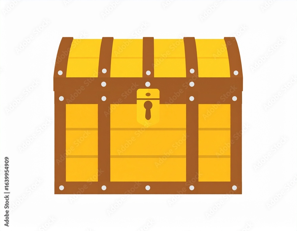 Minimalist chest illustration on a white background, evoking mystery and the promise of hidden treasure within its simple, elegant form. Minimalist chest illustration on a white background, evoking mystery and the promise of hidden treasure within its simple, elegant form.