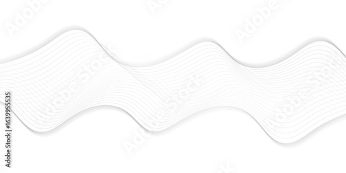 Abstract wave element for design digital frequency track equalizer, Abstract vector background with gray wavy lines.