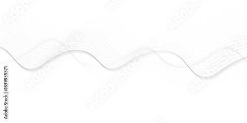 Abstract wave element for design digital frequency track equalizer, Abstract vector background with gray wavy lines.