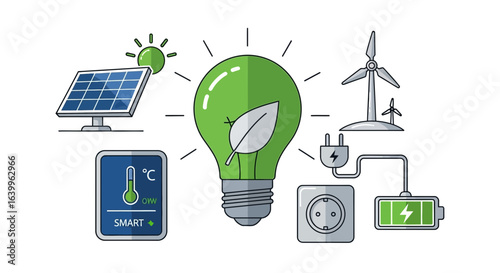 Renewable energy sources display