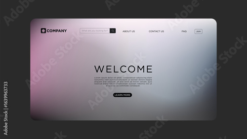 Elegant website template welcomes visitors with a clean modern design for business or personal use