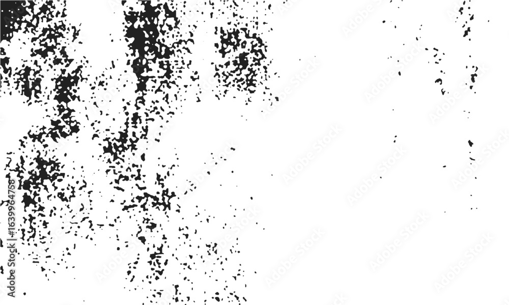 Obraz premium Dirty monochrome grunge background with cracks chips and dotted texture. Grunge black and white background with old worn surface cracks and chips