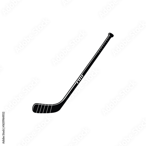 Hockey stick vector silhouette