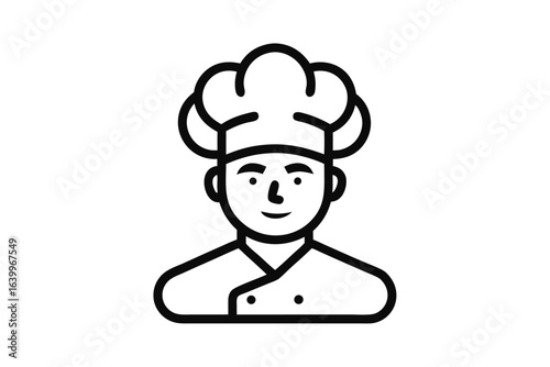 Female Chef Serving Dish on White Background, Woman Cook in Uniform