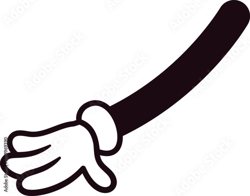 Touching hand in glove gesture