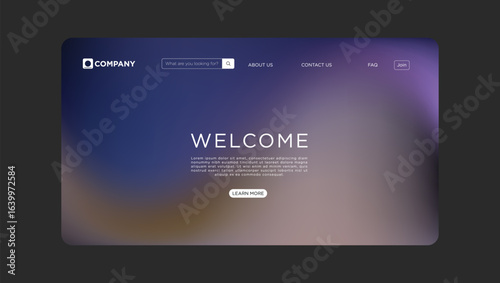 Welcome visitors to a modern website landing page with a smooth, clean interface and intuitive navigation