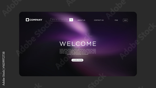 Welcome to our modern website design with clean navigation and a contemporary aesthetic