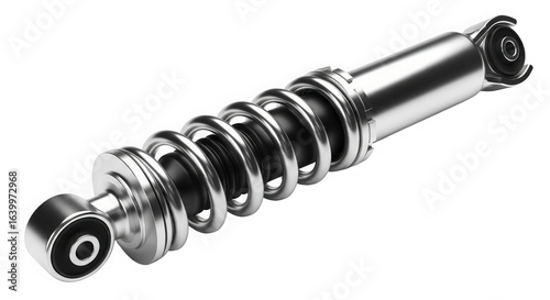 Car shock absorber auto part isolated on transparent background