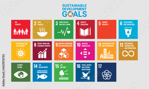 Sustainable development goals illustration