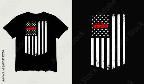 USA Flag hot rod t-shirt design for t-shirt quotes or poster svg printable cut file	