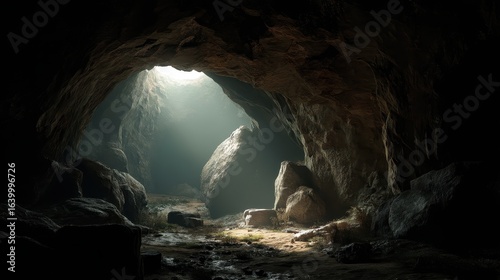 inside the cave