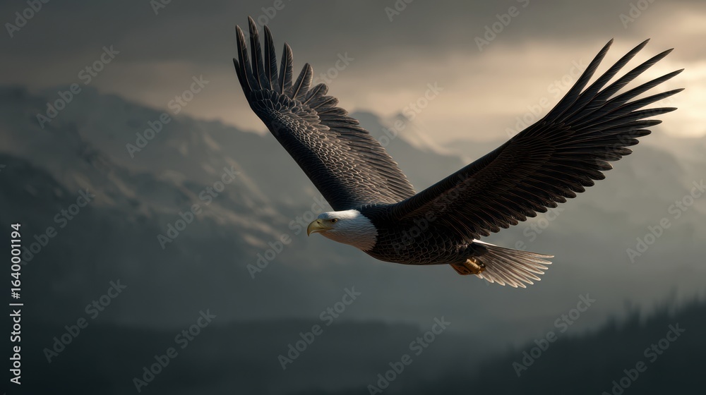 Fototapeta premium eagle in flight