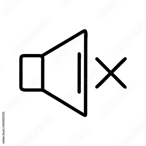 Mute Icon – Audio Silence and Sound Off Symbol