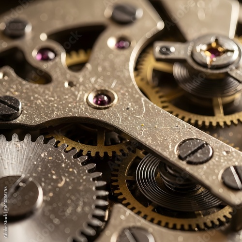 Wallpaper Mural close up of a clock mechanism Torontodigital.ca