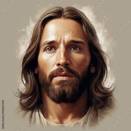 Jesus Christ Illustration Beautiful Portrait of Jesus Christ